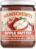 Manischewitz Apple Butter, 17oz | Smooth & Sweet Spread, Great for Sauces & Glazes, No Sugar Added