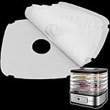 GUCUJI Silicone Dehydrator Sheets for OSTBA Food Dehydrator, Non-Stick BPA Free, Pack of 5 (Premium Reusable Food Dehydrator Mesh Mats)