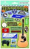 Paper House Productions STDM-2014E Travel Tennessee 2D Stickers, 3 Pack