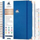 Clever Fox Wedding Planner – Notebook Organizer for Bride – Wedding Planning Binder Book with Pockets – Engagements Gift, 10x11″ (Mystic Blue)
