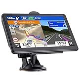 GPS Navigator for Car Truck RV, 7 Inch GPS Navigation System, 2025 Map with Voice Guidance, Speed Alert, Red Light Warning, Custom Truck Routing, Free Lifetime Updates, Real-Time Directions