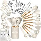 Umite Chef Food Grade Thickened Silicone (Stainless Steel Core) Kitchen Gadgets Tools Set - Kitchen Cooking Utensils Set, Heat Resistant Kitchen Spatula Tools Set