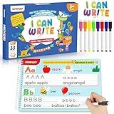Preschool Learning Activities Kindergarten Workbooks, Toddler Alphabet Learning Educational Toys for 2 3 4 5 Year Old, Pre k Montessori Handwriting Practice, Tracing Activity Books for Kids Ages 3-8