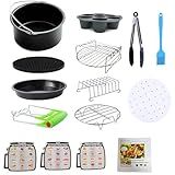 YuxingK Air Fryer Accessories Kit - 12pcs Universal for 4, 4.2, 5, 5.5, 5.8 QT Gowise Cosori Phillips Ninja Cozyna Air Fryer