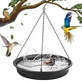 Hanging Bird Bath Hanging Bird-Feeder - CARGEN Garden BirdBath Tray Wildlife Feeder Plate Water Bowl or Water Bowl for Outdoors Garden Patio Decoration