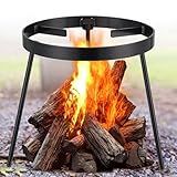 Campfire Tripod for Cooking - Campfire Cooking Equipment, Outdoor Fire Pit Stand, High Temperature Resistant Removable Camping Tripod for Cooking Dutch Oven,Jetboil,Griddle