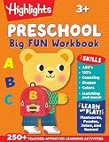 Preschool Big Fun Workbook: Preschool Learning Workbook with Over 250 Practice Games and Puzzles for PreK Math, Writing, Shapes and More Activities