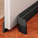 GroTheory 2 Pack Under Door Draft Stopper, Home Improvement, Weather Stripping Door Seal, Bottom of Door Sweep, Garage Window Blocker Noise Dust Insulation Draft Guard, 39" L, Black