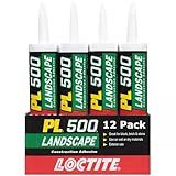 Loctite PL 500 Landscape Block & Stone Construction Adhesive, 10 fl oz Cartridge, 12 Pack