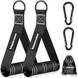 RENRANRING Gym Exercise Handles, Replacement Handle Attachments for Cable Machine Pulleys, Resistance Band and Strength Trainer, Pull Down Workout Accessories, Home Gym Add On Equipment