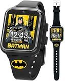 Batman Kids Smart Watch Touchscreen with Camera Voice Recorder Games Stopwatch Alarm Timer Fitness Tracker Calculator – Adjustable Strap Fits 5.5" to 8" Wrists