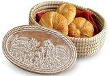 Bread Basket for Serving, Bread Warmer Stone, House Warming Gift, Sourdough