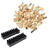 Slykew Pack-10 Relay Base Holders, 30-80A 5 Pin Sockets with 0.2 Inches Terminals Kit, Automobile Universal Replacement Accessories, for Most Cars, Trucks and Vans (Black)