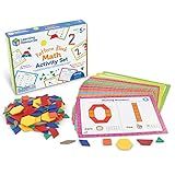 Learning Resources Pattern Block Math Activity Set - 144 Pieces, Age 5+ Math Games for Kids, Educational Games, Kindergartner Math