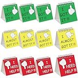Harloon 24 Pcs I Need Help Mini Flip Chart Signs Self Assessment Cards Behavior Management Classroom Tools for Kids Teachers Classroom School Behavior Educational and Learning Activities Supplies