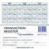 Check registers for Personal Checkbook - 25-26-27 Calendars Checkbook Ledger Transaction Registers Log for Personal or Business Bank Checking Account, Saving Account