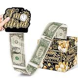 Retirement Gift for Women-Retirement Party Decorations-Happy Retirement Decorations Money Gift Box-Retirement Money Pull Box-Surprise Money Pull Out Box DIY Set