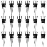 20 Pieces Wine Bottle Stopper, Resin Wine Bottle Stoppers Molds Set Accessories, Wine Stoppers for Silicone Mold Epoxy Resin (Zinc Alloy)