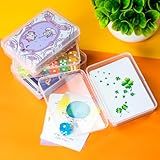 JINUPHION 4 Pcs [Large Size] Playing Card Case, for Go Fish/Old Maid/Oracle Card/Other Larger Than Standard Size Cards, Plastic Clear Card Deck Box Storage, 4 1/2" × 3 1/4" × 1 1/8" (NO Cards)