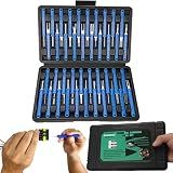 XLWJBES 41 Pcs Terminal Pin Removal Tools with Blow-Molded Case, Blue