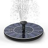 Solar Fountain Water Pump for Bird Bath, New Upgraded Mini Solar Powered Fountain Pump 1.5W Free Standing Solar Panel Kit Water Fountain for Garden, Pond, Pool, and Outdoor