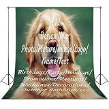 Custom Backdrop Personalized Photo Studio Backgrounds Design Your Own Picture Text Photography Cloth Lighting Photobooth Props Birthday Holiday Wedding Party Decorations Screen 56"x79"