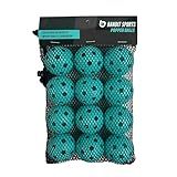 Bandit Sports Popper Mini Plastic Baseballs, Made of Impact Resistant and Rebounding Material, Practice Baseballs for Baseball & Hitting Ball Training (Pack of 12 Mini Baseball Training Balls)