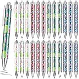 Ctosree 28 Pcs Customer Service Week Gifts Bulk Black Ink Writing Pens Customer Service Week Party Favors 1.00 mm Ballpoint Pen Cartoon Stylus for Home Workers