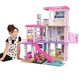 Barbie DreamHouse Dollhouse with 75+ Accessories and Wheelchair Accessible Elevator, 10 Play Areas, 3 Custom Light Settings & Music (Amazon Exclusive)