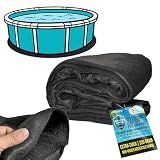 U.S. Pool Supply Ground Shield 12-Foot Round Heavy Duty Pool Liner Pad for Above Ground Swimming Pools - Protects Pool Liner, Prevents Punctures, Weed Barrier, Eco-Friendly Fabric - Extends Liner Life
