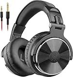 OneOdio Wired Over Ear Headphones Hi-Res Studio Monitor & Mixing DJ Stereo Headsets with 50mm Drivers and 1/4 to 3.5mm Jack for AMP Computer Recording Podcast Keyboard Guitar Laptop - Black