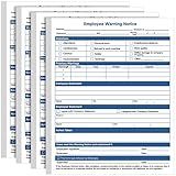 Kisston 200 Sheets Employee Warning Notice Form Performance Appraisal Form 11 x 8.5 Inches Employee Discipline Action Sheet for Office Management Supplies(Warning Notice Form)