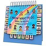 Thought-Spot Expressive Faces Flipbook | Emotions Wheel & Feelings Chart | Emotional Regulation Tool for Home, Class, Calm Down Corner | Helps Kids Learn Coping Skills | Autism Must-Have
