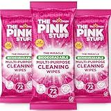 Stardrops The Pink Stuff Miracle Multi-Purpose Cleaning Wipes – 216 Count – Tough on Grease, Grime, and Dirt – All-Purpose Cleaner for Kitchen, Bathroom, and More