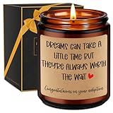 Miracu Candle, Congratulations Pet Adoption Gifts, Party, Adoption Day Gifts for Adoptive Parents, New Family - Adopting Anniversary, Newly Parent's Day, Congrats Gotcha Day for Adopted Mom Dad Couple