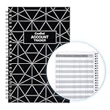 CASMONAL A5 Big Checkbook Register, Check Registers for Personal, Check Book Register & Debit Card Transaction Notebook, Checking Account Register, Business Ledger, Cash Log & Expense Tracker, Black