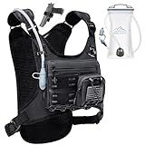 Zelvot Running Vest with 2L Water Bladder, USA Original Patent, Lightweight Adjustable Chest Pack with Gear Holder, Reflective Running Hydration Vest for Men Women for Marathon