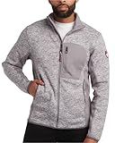 CANADA WEATHER GEAR Men's Sweater Fleece Jacket - Warm Zip Up Techno Fleece Sweater - Casual Outdoor Jackets for Men (M-XXL), Size X-Large, Medium Heather Gray Melange