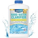 ADIOS! Hot Tub Hard Water Calcium Remover with Scale and Stain Clarifier, Soften Treat and Reduce Spa and Pool Deposits - Quart (32 oz)