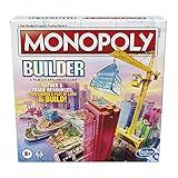 Monopoly Builder Board Game for Kids and Adults, Strategy Games, Family Board Games, for Kids 8 and Up, 2-4 Players