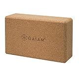 Gaiam Cork Yoga Brick – 9x5.5 Inch, Natural Cork Brick for Yoga, Pilates, Stretching, Balance, Gym, Home Workout, Meditation, Non-Slip, High-Density, Rounded Edges for Enhanced Poses and Flexibility