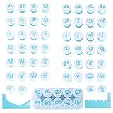 Nuoda Fondant Alphabet/Letter Cutters and Number set,Cake Biscuit Mold,Cake Decorating Tools, Cookie Stamp Impress,Embosser Cutter,DIY Sugar Cookies Chocolate Plunger(3 Set of Number and Letters)
