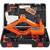 VEVOR Electric Car Jack, 3 Tons /6600 lbs 12V Electric Scissor Jack, Double Saddles with Remote Control, Portable Car Jack for Sedan, SUV, Truck Tire Change Replacement