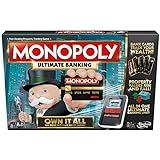 Hasbro Gaming Monopoly Ultimate Banking Edition Board Game for Families and Kids Ages 8 and Up, Electronic Banking Unit (Amazon Exclusive)