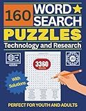 160 Word Search Puzzles, Technology and Research: 3,360 Fun and Challenging Tech Themed Words for Youth, Adults, and Tech Enthusiasts. Large Print. Inspired by Technology and Innovation. Great Gift.