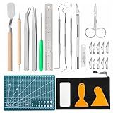 Craft Tools Set Weeding Tools Kit for Vinyl, Craft Vinyl Tools Kit for Weeding Vinyl, Silhouettes, DIY Art Work Cutting, Hobby, Scrapbook, Lettering