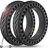 BANGTING 2PCS Upgrade 50/75-6.1 Electric Scooter Solid Tires, 8.5x2.0 Tires Tubeless for Gotrax GXL V2/XR/APEX, 8 1/2 x2 Tire Replacement for Hiboy S2, Xiaomi 3 Lite/3/Pro 2/1s/M365 (Black 2 PCS)
