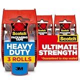 Scotch Heavy Duty Shipping Packing Tape, Clear, 1.88 in. x 22.2 yd.