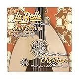 La Bella OU80A Oud String 12- String Set Arabic FF Tuning Plain Nylon Silver- Plated Wound 22-33