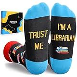 Zmart Librarian Gifts - Library, Literary, Book, and Book Lover Socks, Ideal for Librarian, Literary, and Bibliophile Gifts